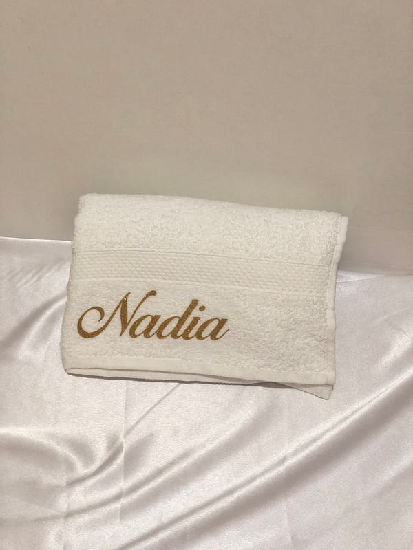 Serviette de bain personnalisée